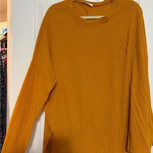 Umgee Women's Golden Ribbed Sweater